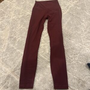 lululemon athletica Burgundy Leggings